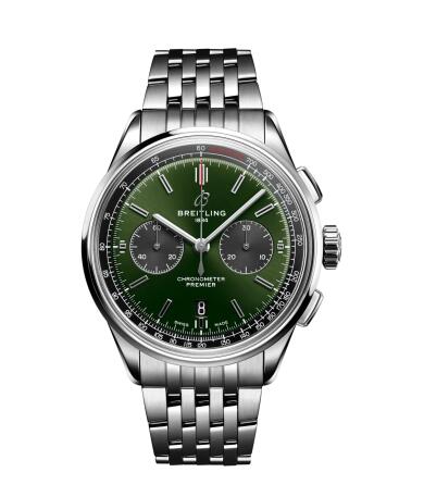 Review Breitling Premier B01 Chronograph 42 Replica Watch AB0118221L1A1 - Click Image to Close